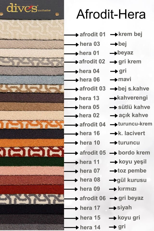 Afrodit - Hera Serisi Premium 1.Kalite Silinebilir Döşemelik Dokuma Kumaş Gri Krem