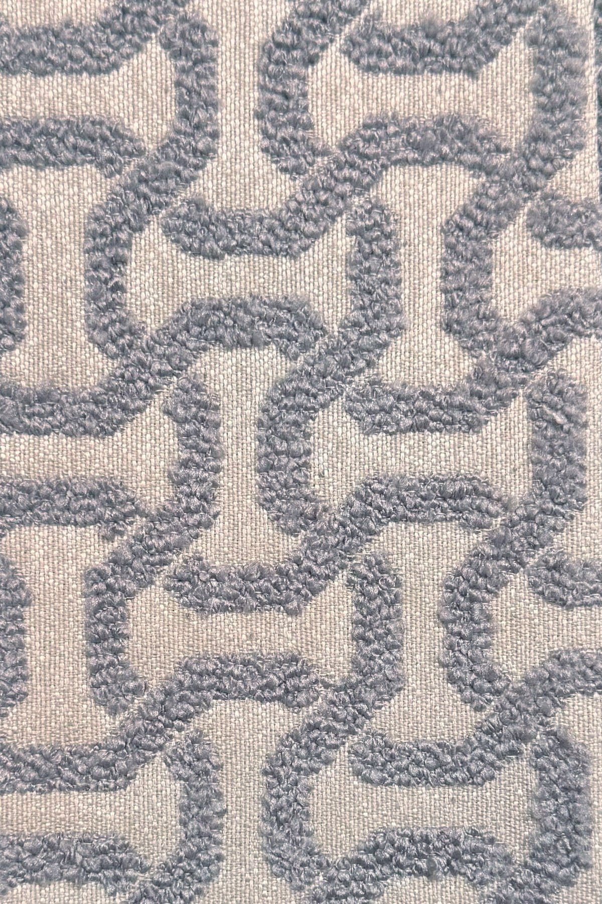 Afrodit - Hera Serisi Premium 1.Kalite Silinebilir Döşemelik Dokuma Kumaş Gri Krem