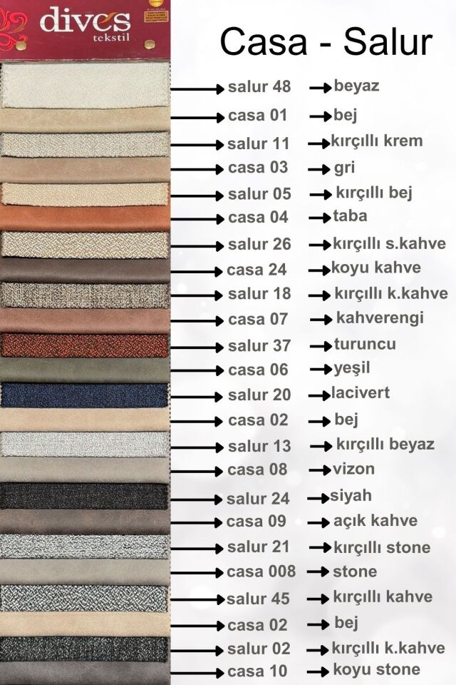 Casa - Salur Serisi Premium 1.Kalite Silinebilir Nubuk Kumaş Kırçıllı K.Kahvei