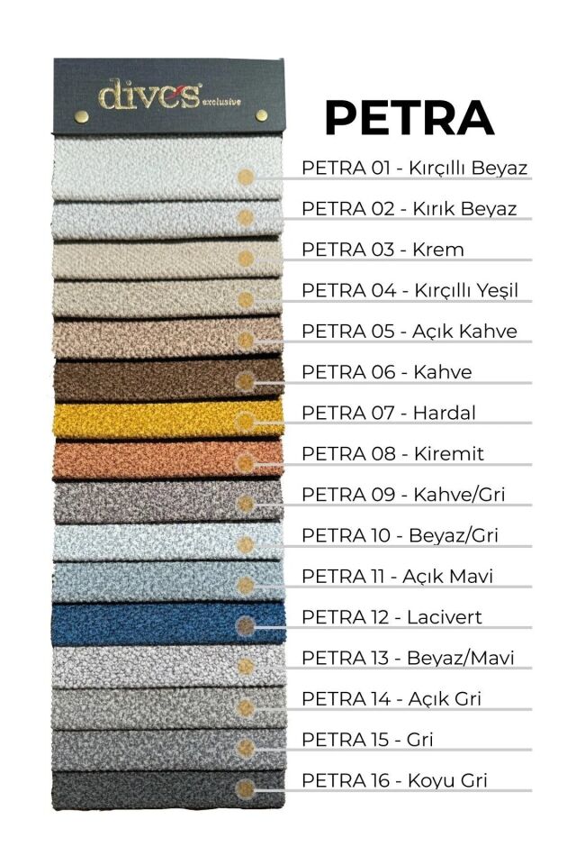 Petra Serisi 1.Kalite Silinebilir Döşemelik Kumaş Beyaz/Mavi̇