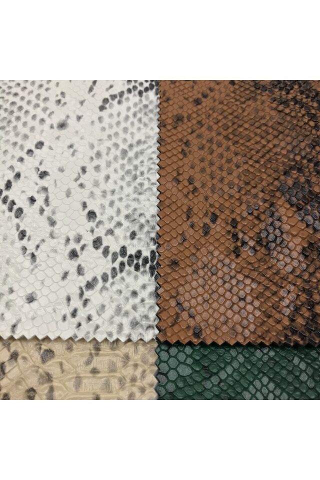 Piton Serisi Premium 1. Kalite Döşemelik Suni Deri 3) Taba