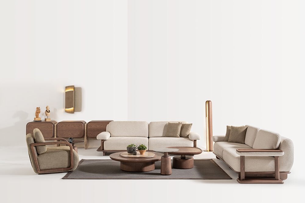 Mocha Koltuk Takımı (4+3+1)