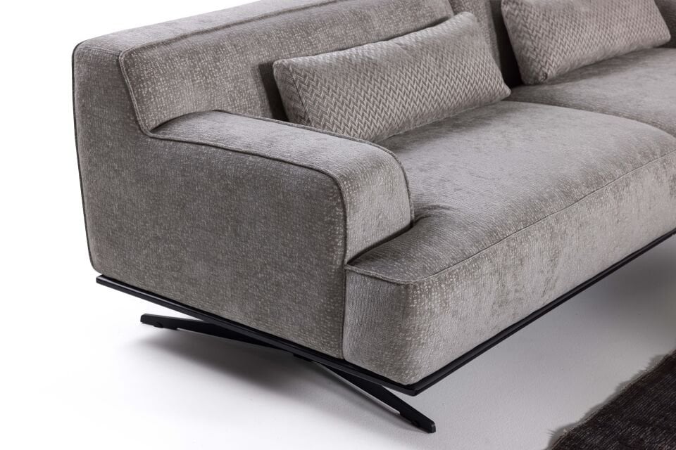 Neon Köşe Takımı Gri 3'lü Koltuk