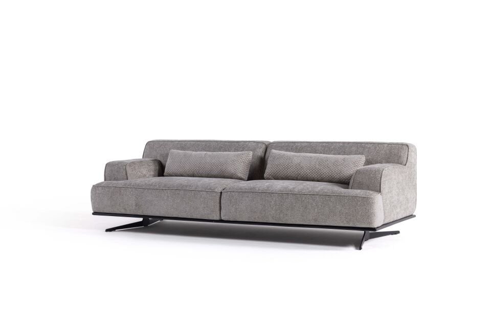 Neon Köşe Takımı Gri 3'lü Koltuk